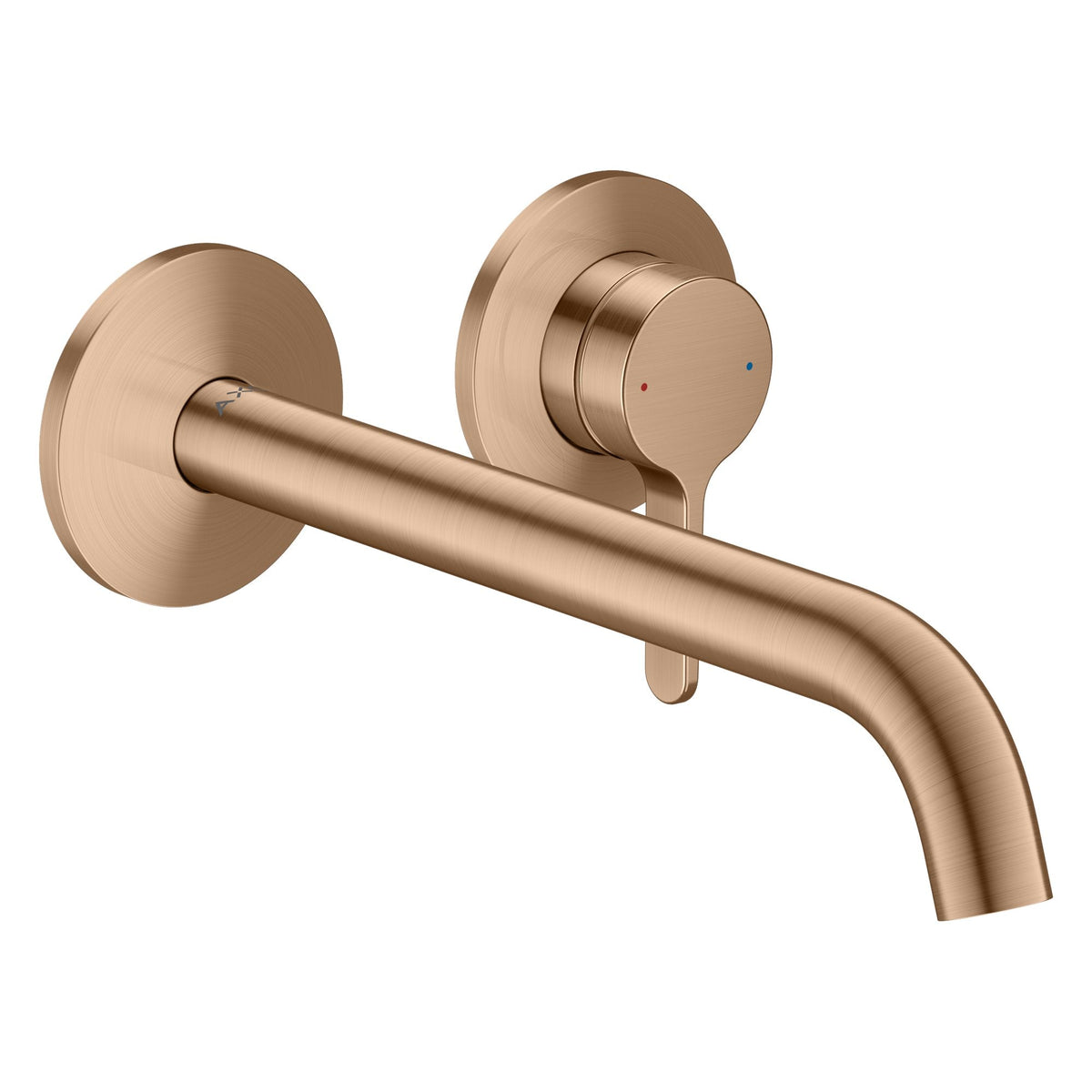 AXOR-One-Single-lever-basin-mixer-for-concealed-installation-wall-mounted-with-lever-handle-and-spout-220-mm-Brushed-Red-Gold-48120310