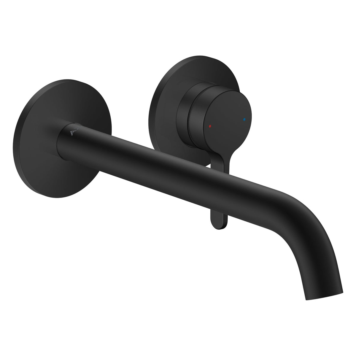 AXOR-One-Single-lever-basin-mixer-for-concealed-installation-wall-mounted-with-lever-handle-and-spout-220-mm-Matt-Black-48120670