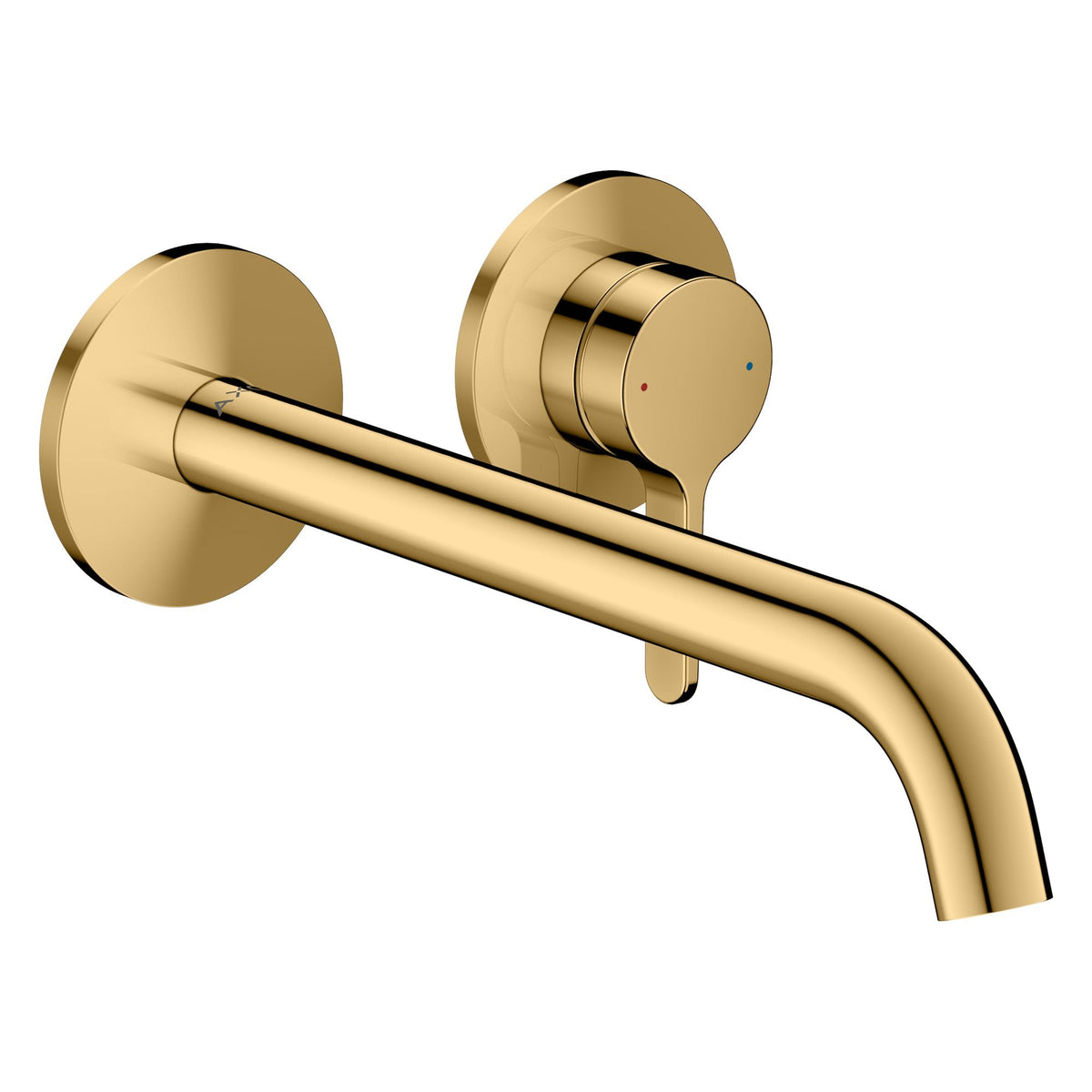 AXOR-One-Single-lever-basin-mixer-for-concealed-installation-wall-mounted-with-lever-handle-and-spout-220-mm-Polished-Gold-Optic-48120990
