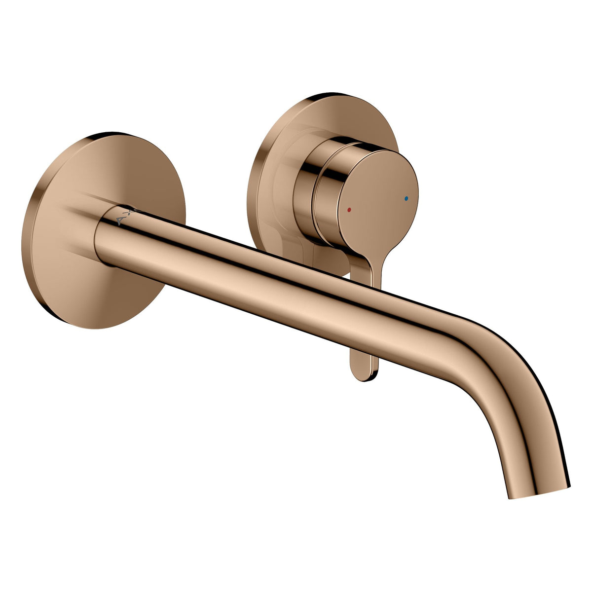 AXOR-One-Single-lever-basin-mixer-for-concealed-installation-wall-mounted-with-lever-handle-and-spout-220-mm-Polished-Red-Gold-48120300