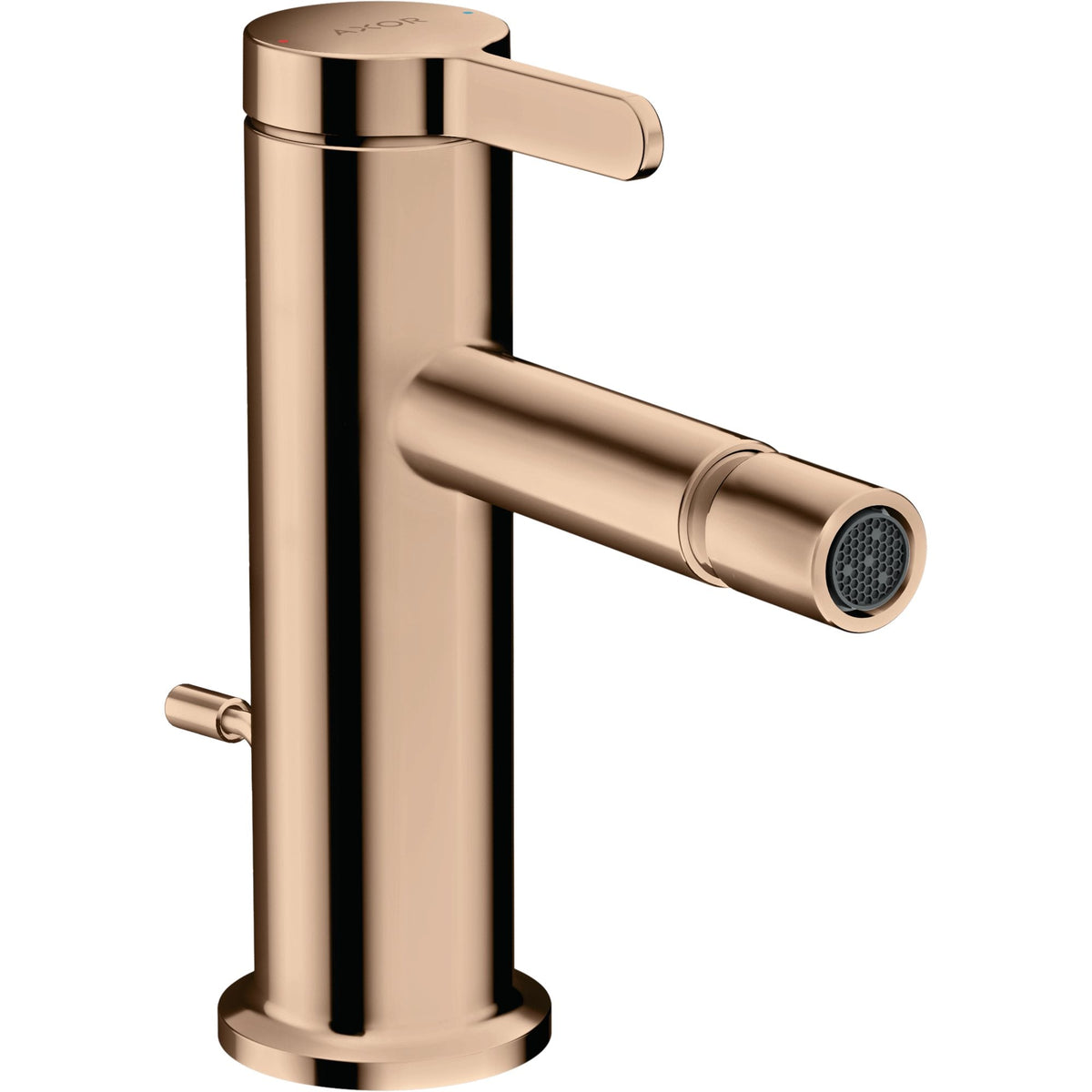 AXOR-One-Single-lever-bidet-mixer-with-pop-up-waste-set-Polished-Red-Gold-48210300