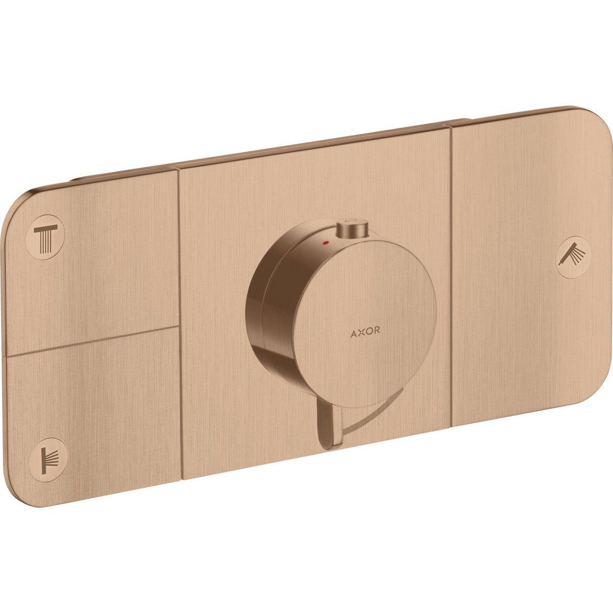 AXOR-One-Thermostatic-module-for-concealed-installation-for-3-functions-Brushed-Red-Gold-45713310