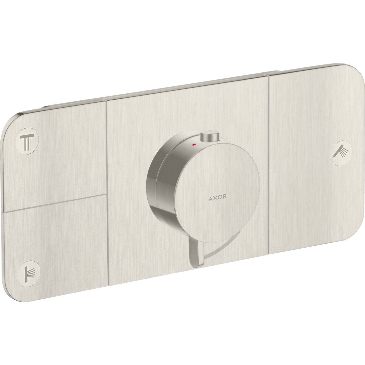 AXOR-One-Thermostatic-module-for-concealed-installation-for-3-functions-Stainless-Steel-Optic-45713800
