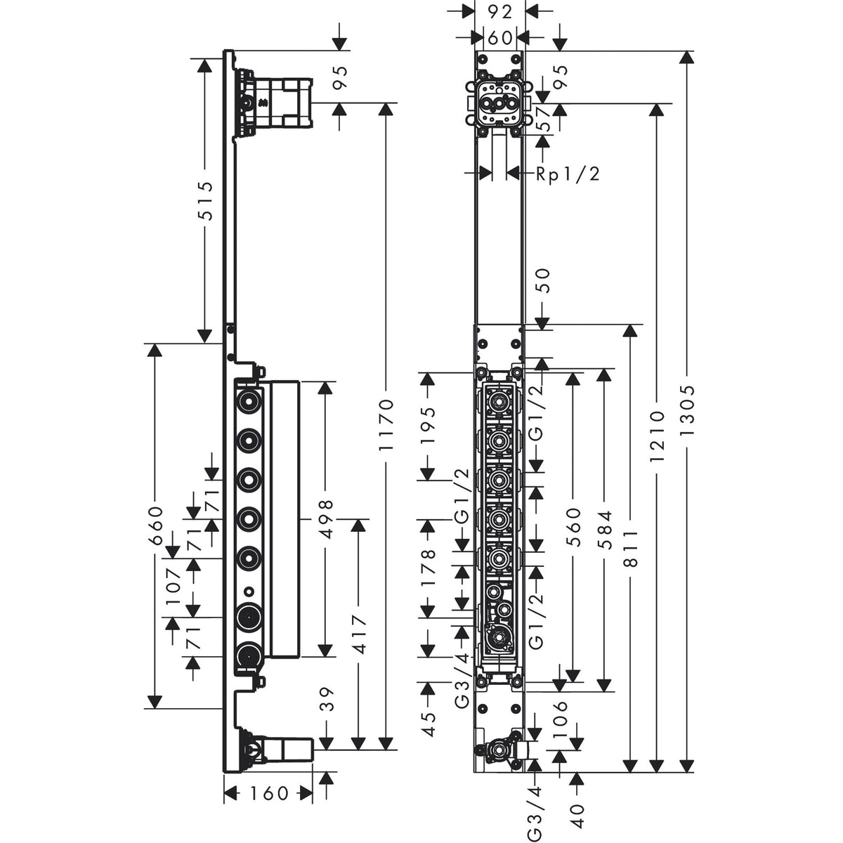 AXOR-ShowerComposition-Basic-set-for-shower-panel-12676-technical-01