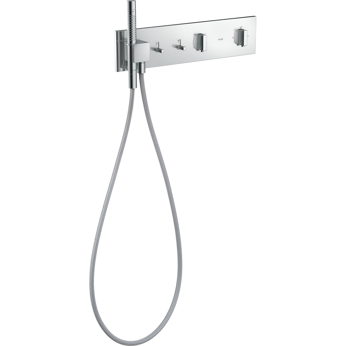 AXOR-ShowerComposition-Thermostatic-module-470-110-for-concealed-installation-for-2-functions-Chrome-12571000