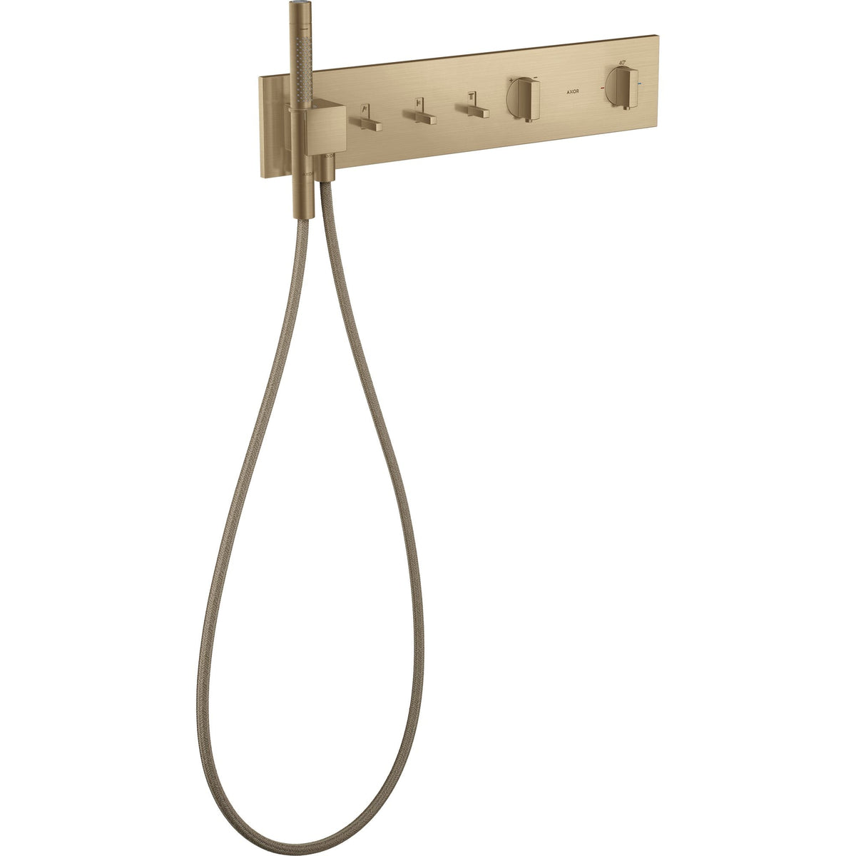 AXOR-ShowerComposition-Thermostatic-module-540-110-for-concealed-installation-for-3-functions-Brushed-Bronze-12572140