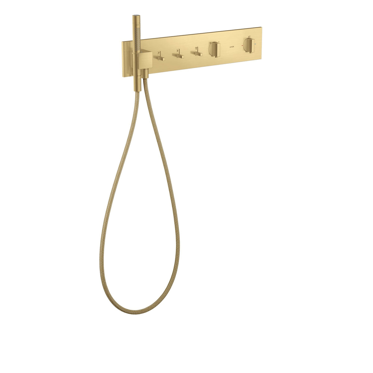 AXOR-ShowerComposition-Thermostatic-module-540-110-for-concealed-installation-for-3-functions-Brushed-Gold-Optic-12572250