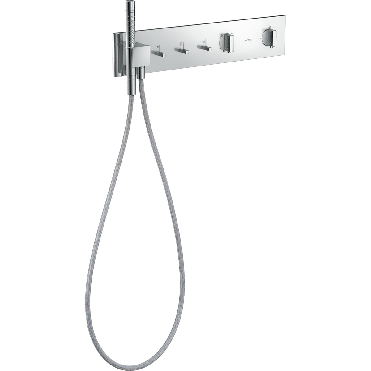 AXOR-ShowerComposition-Thermostatic-module-540-110-for-concealed-installation-for-3-functions-Chrome-12572000