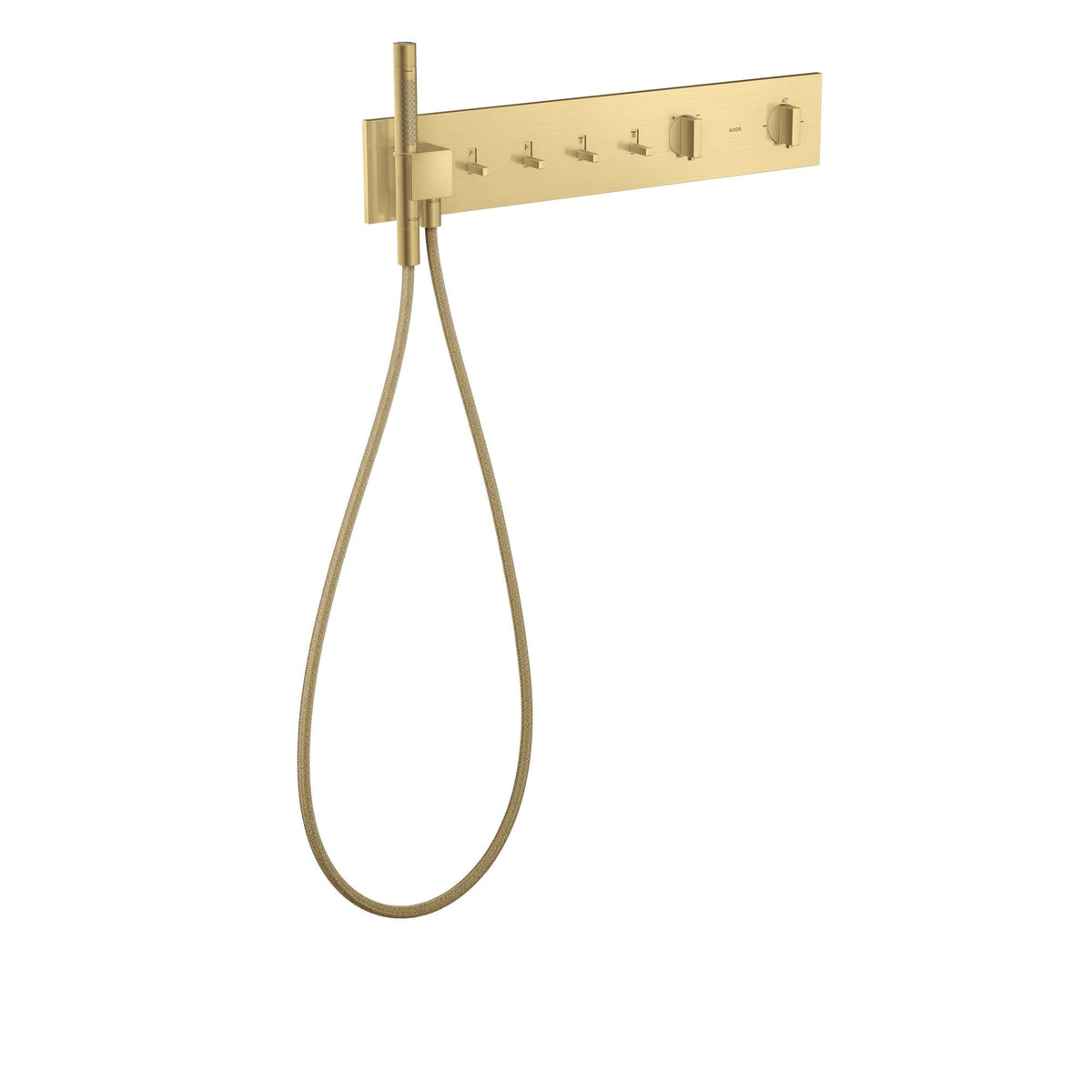 AXOR-ShowerComposition-Thermostatic-module-610-110-for-concealed-installation-for-4-functions-Brushed-Gold-Optic-12573250