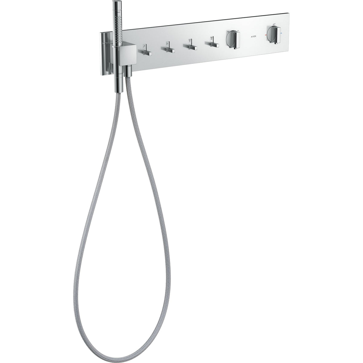 AXOR-ShowerComposition-Thermostatic-module-610-110-for-concealed-installation-for-4-functions-Chrome-12573000