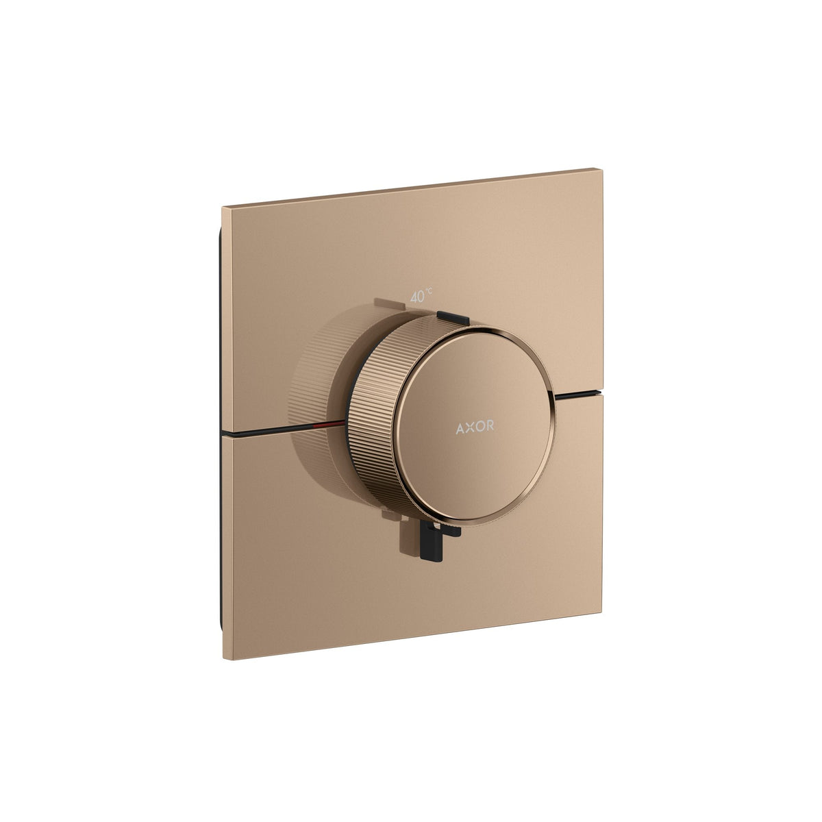 AXOR-ShowerSelect-ID-Thermostat-HighFlow-for-concealed-installation-square-Polished-Red-Gold-36774300