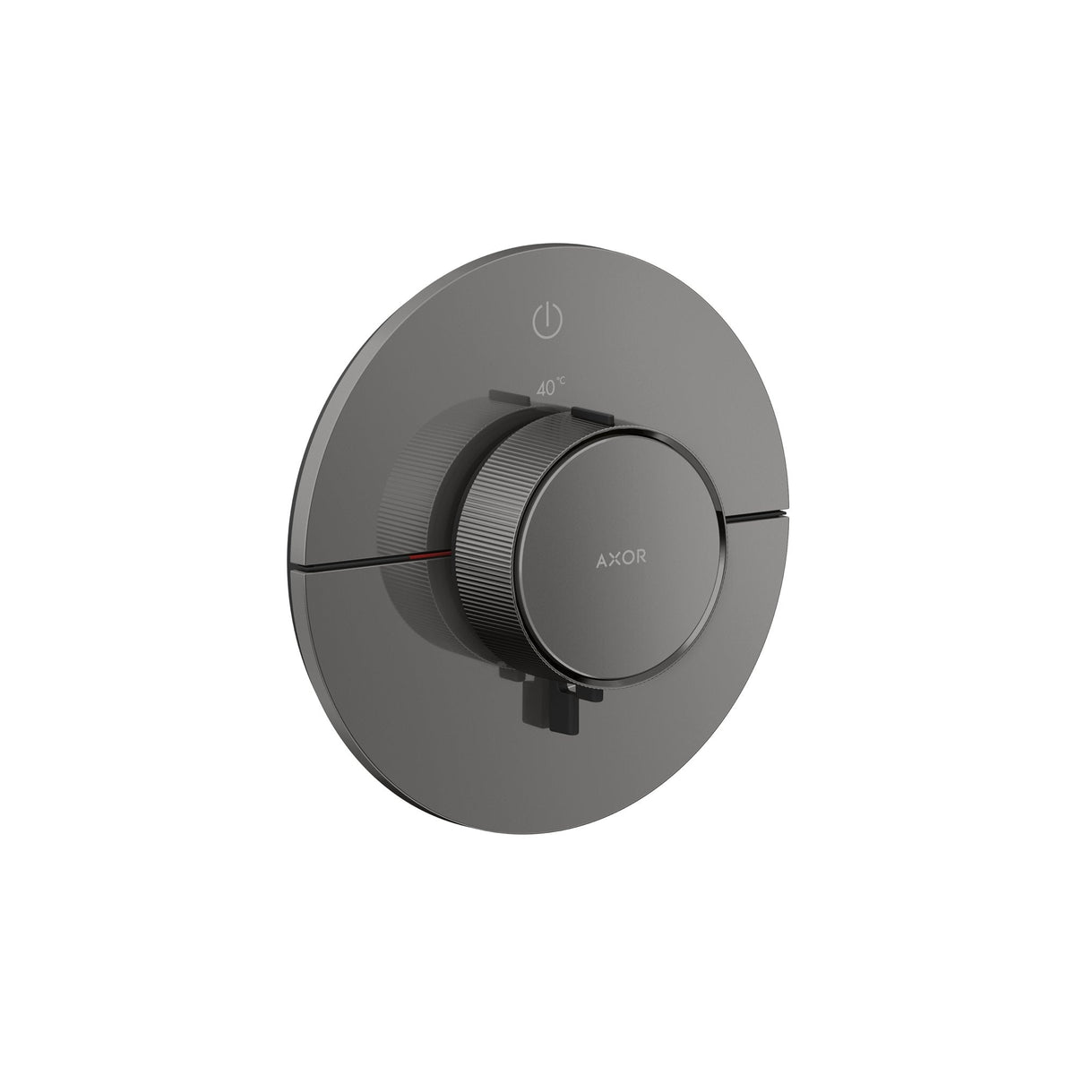 AXOR-ShowerSelect-ID-Thermostat-for-concealed-installation-round-for-1-function-Polished-Black-Chrome-36756330