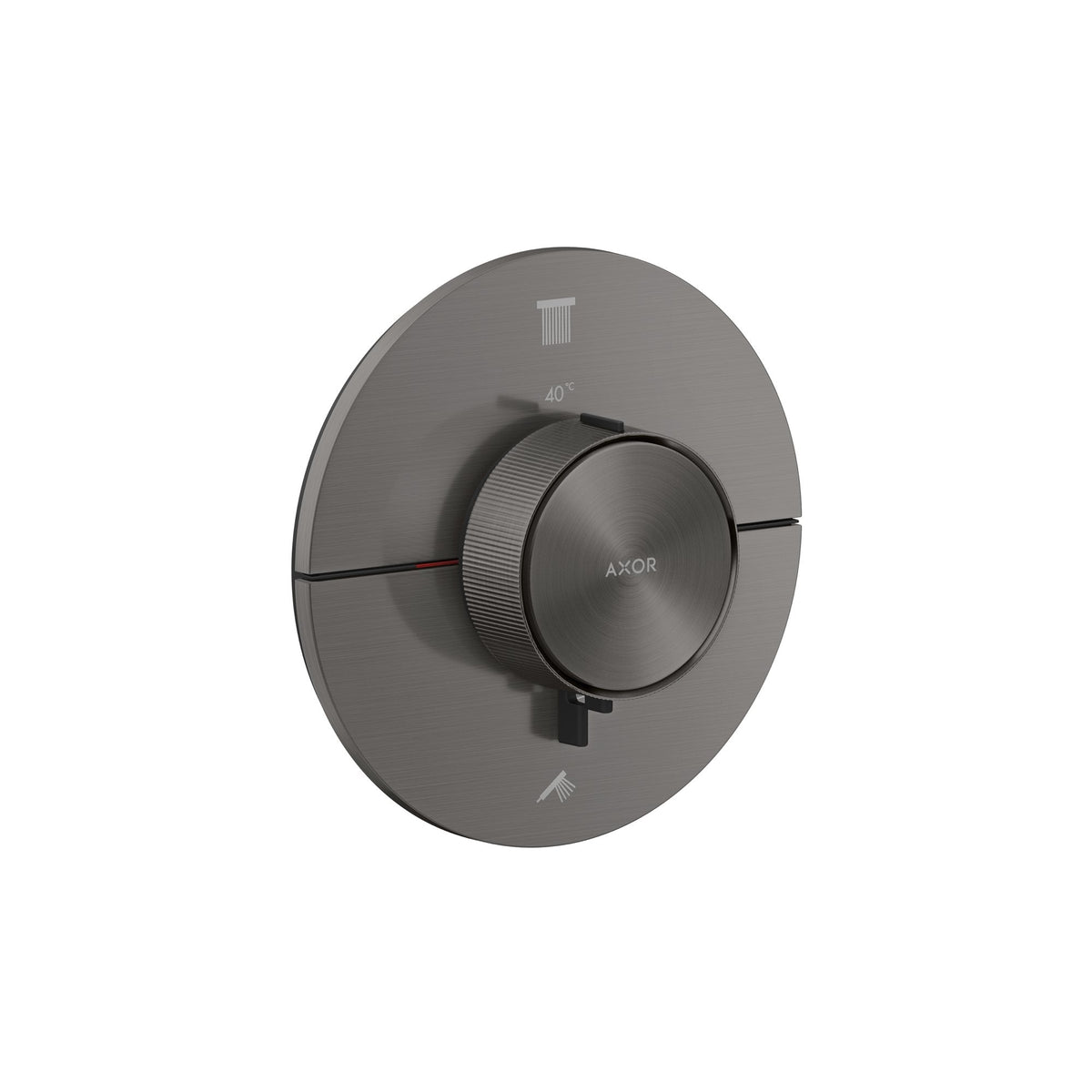 AXOR-ShowerSelect-ID-Thermostat-for-concealed-installation-round-for-2-functions-Brushed-Black-Chrome-36750340
