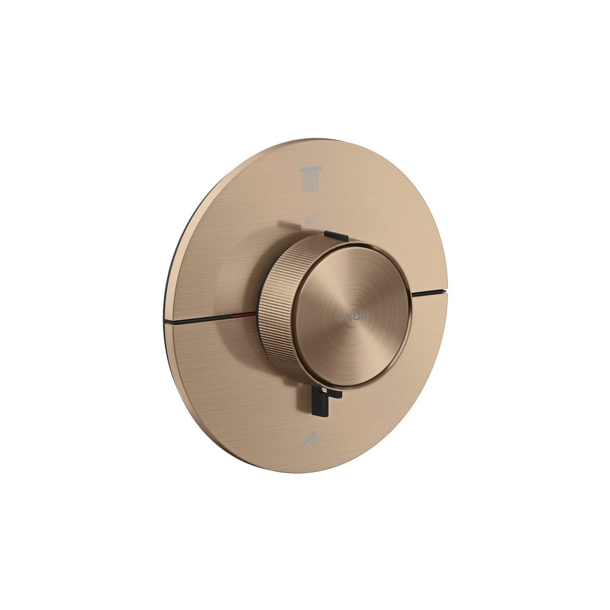 AXOR-ShowerSelect-ID-Thermostat-for-concealed-installation-round-for-2-functions-Brushed-Red-Gold-36750310