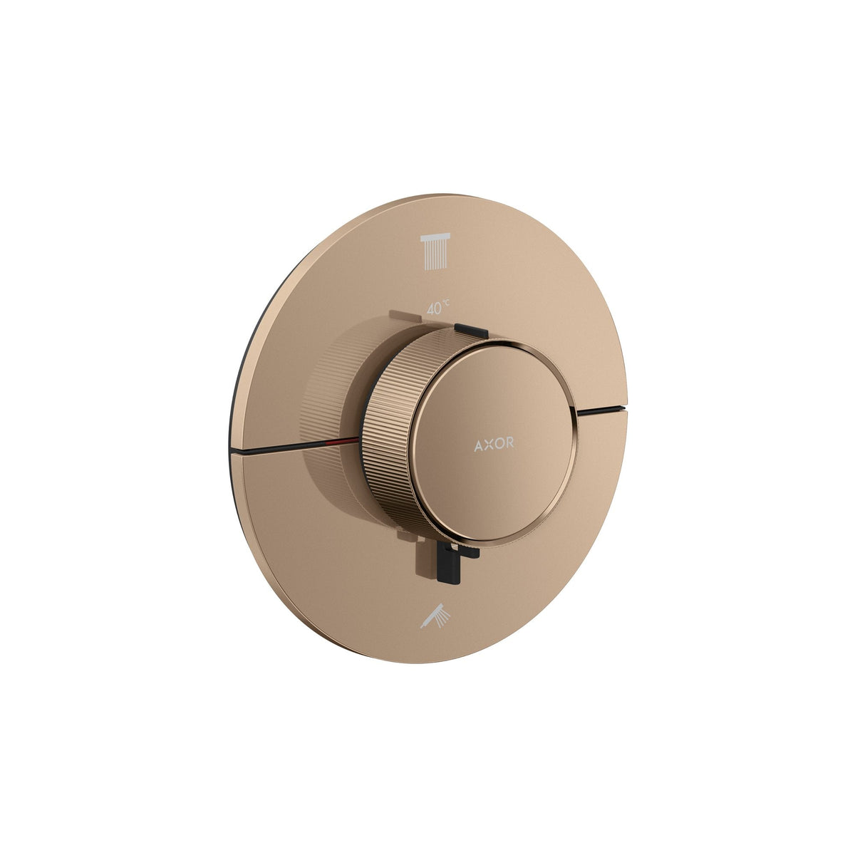 AXOR-ShowerSelect-ID-Thermostat-for-concealed-installation-round-for-2-functions-Polished-Red-Gold-36750300