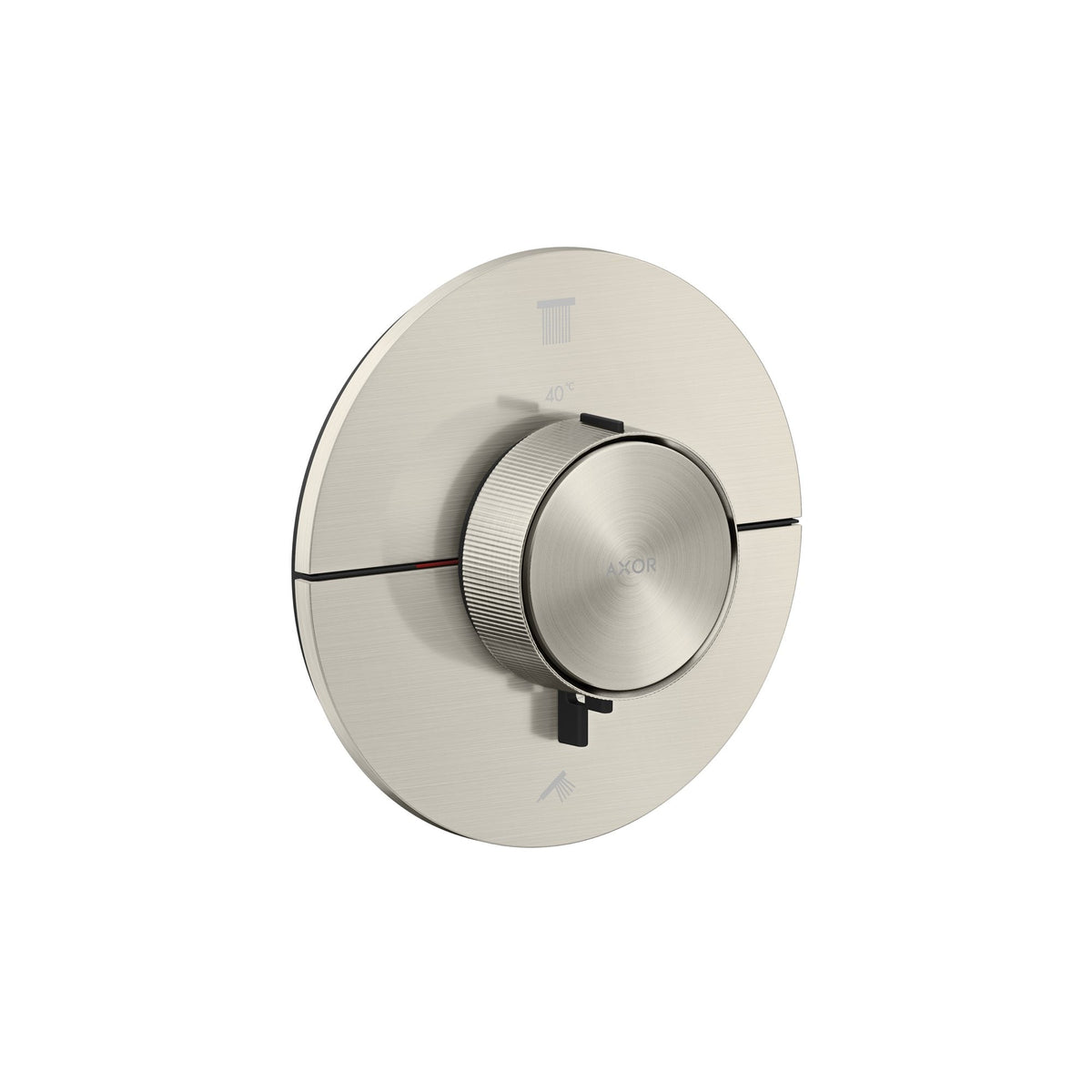 AXOR-ShowerSelect-ID-Thermostat-for-concealed-installation-round-for-2-functions-Stainless-Steel-Optic-36750800