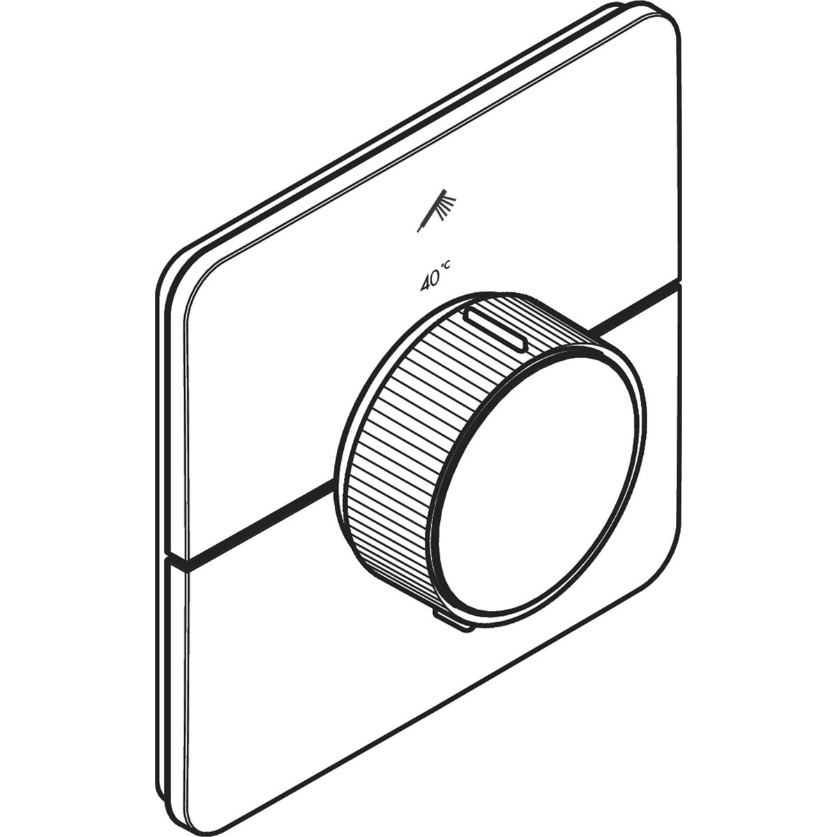 AXOR-ShowerSelect-ID-Thermostat-for-concealed-installation-softsquare-for-1-function-36758-technical-03