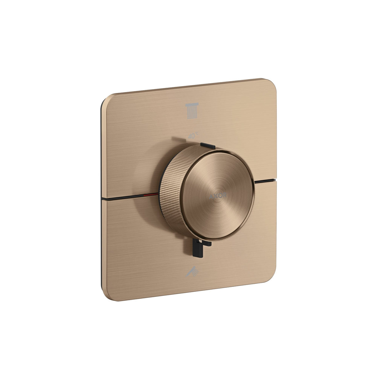 AXOR-ShowerSelect-ID-Thermostat-for-concealed-installation-softsquare-for-2-functions-Brushed-Red-Gold-36754310