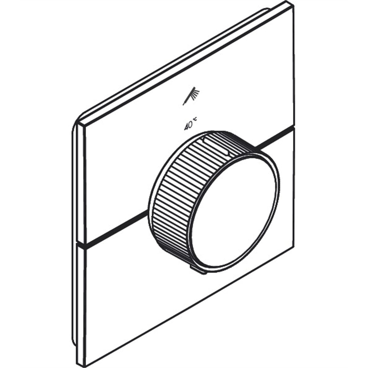 AXOR-ShowerSelect-ID-Thermostat-for-concealed-installation-square-for-1-function-36757-technical-02