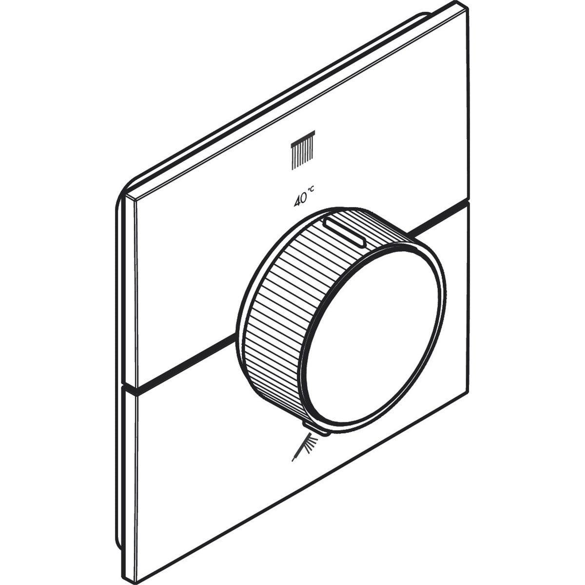 AXOR-ShowerSelect-ID-Thermostat-for-concealed-installation-square-for-2-functions-36752-technical-03