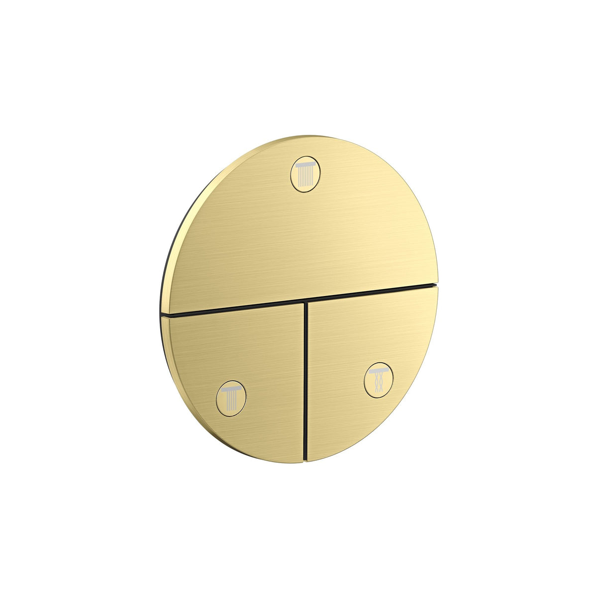 AXOR-ShowerSelect-ID-Valve-for-concealed-installation-round-for-3-functions-Brushed-Brass-36779950