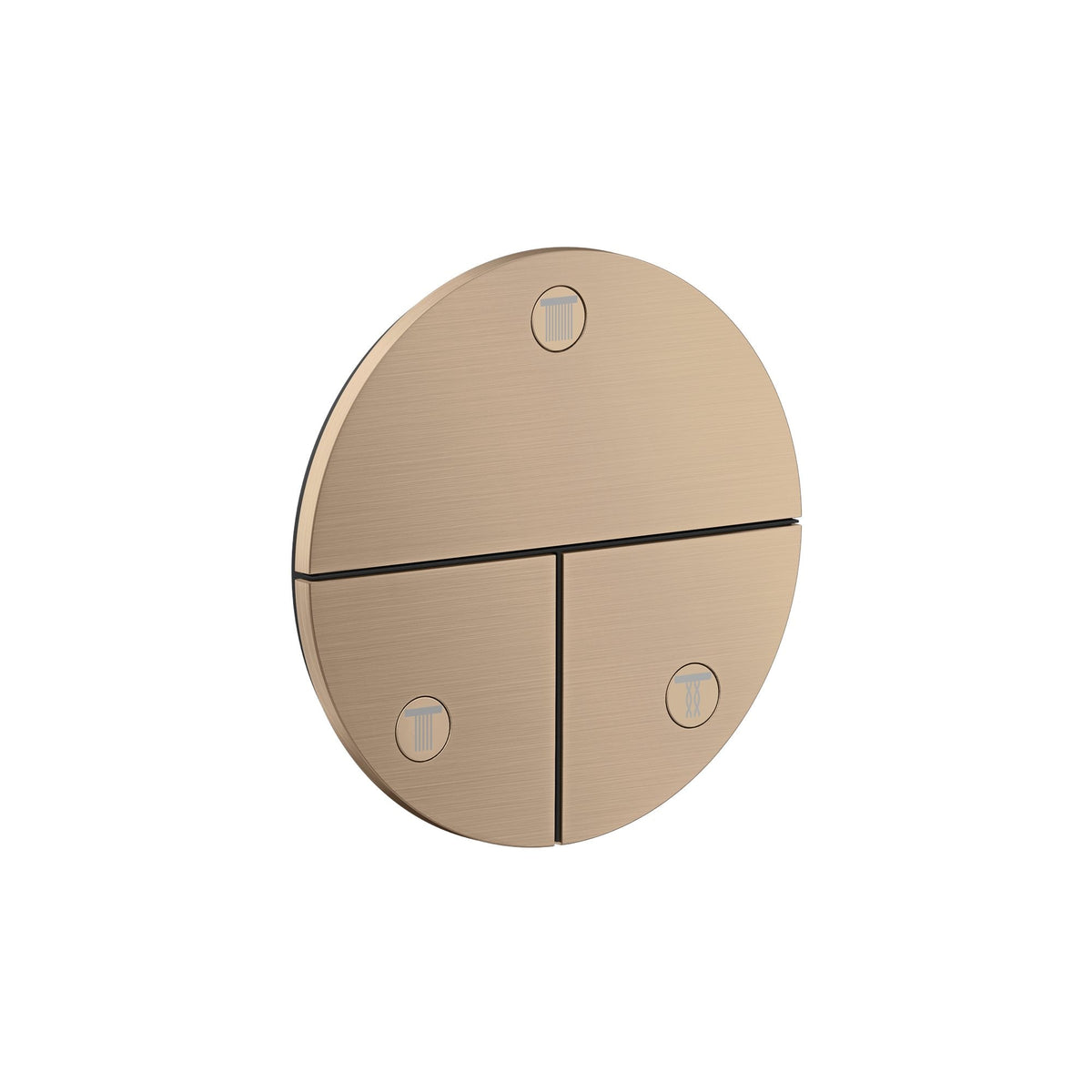 AXOR-ShowerSelect-ID-Valve-for-concealed-installation-round-for-3-functions-Brushed-Red-Gold-36779310