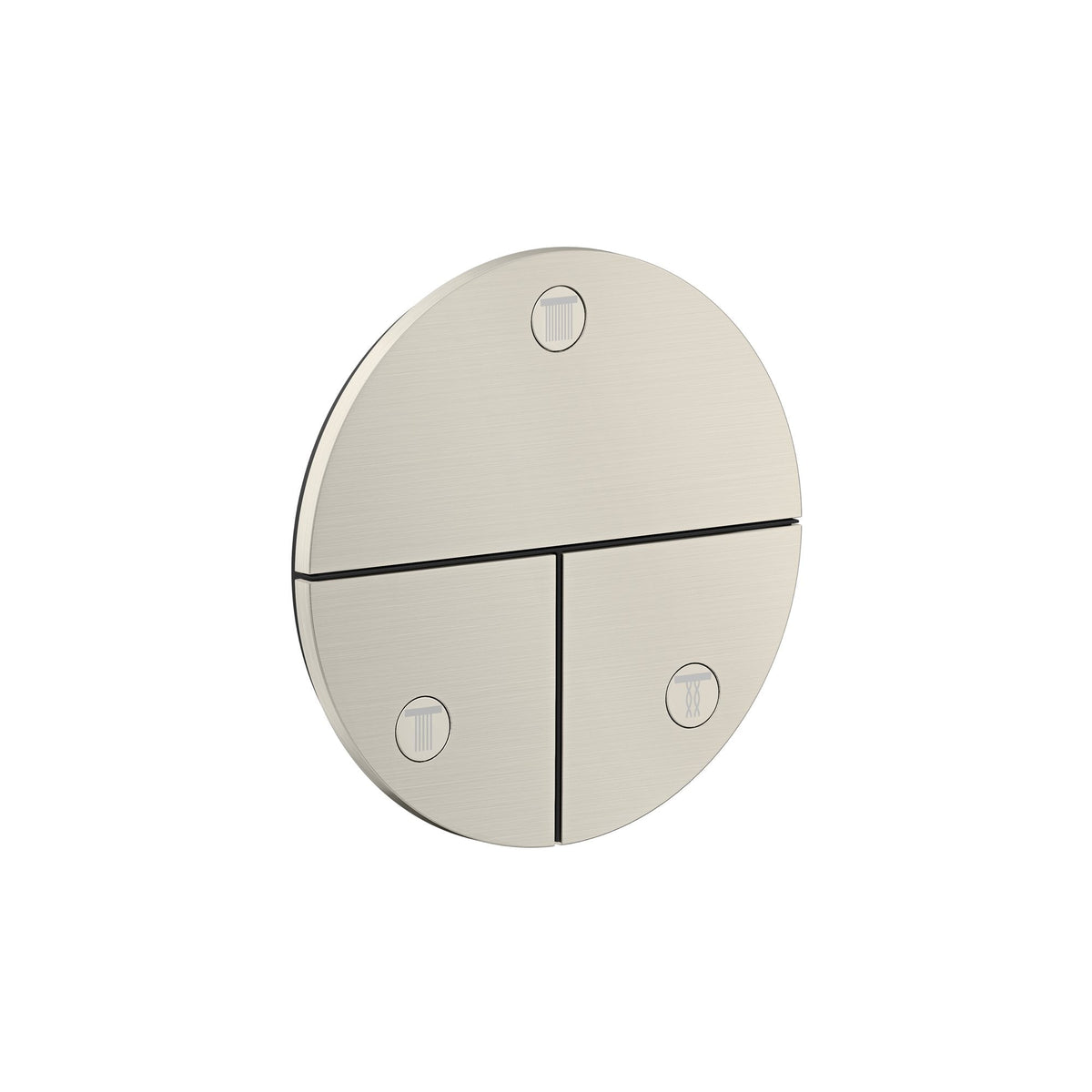 AXOR-ShowerSelect-ID-Valve-for-concealed-installation-round-for-3-functions-Stainless-Steel-Optic-36779800