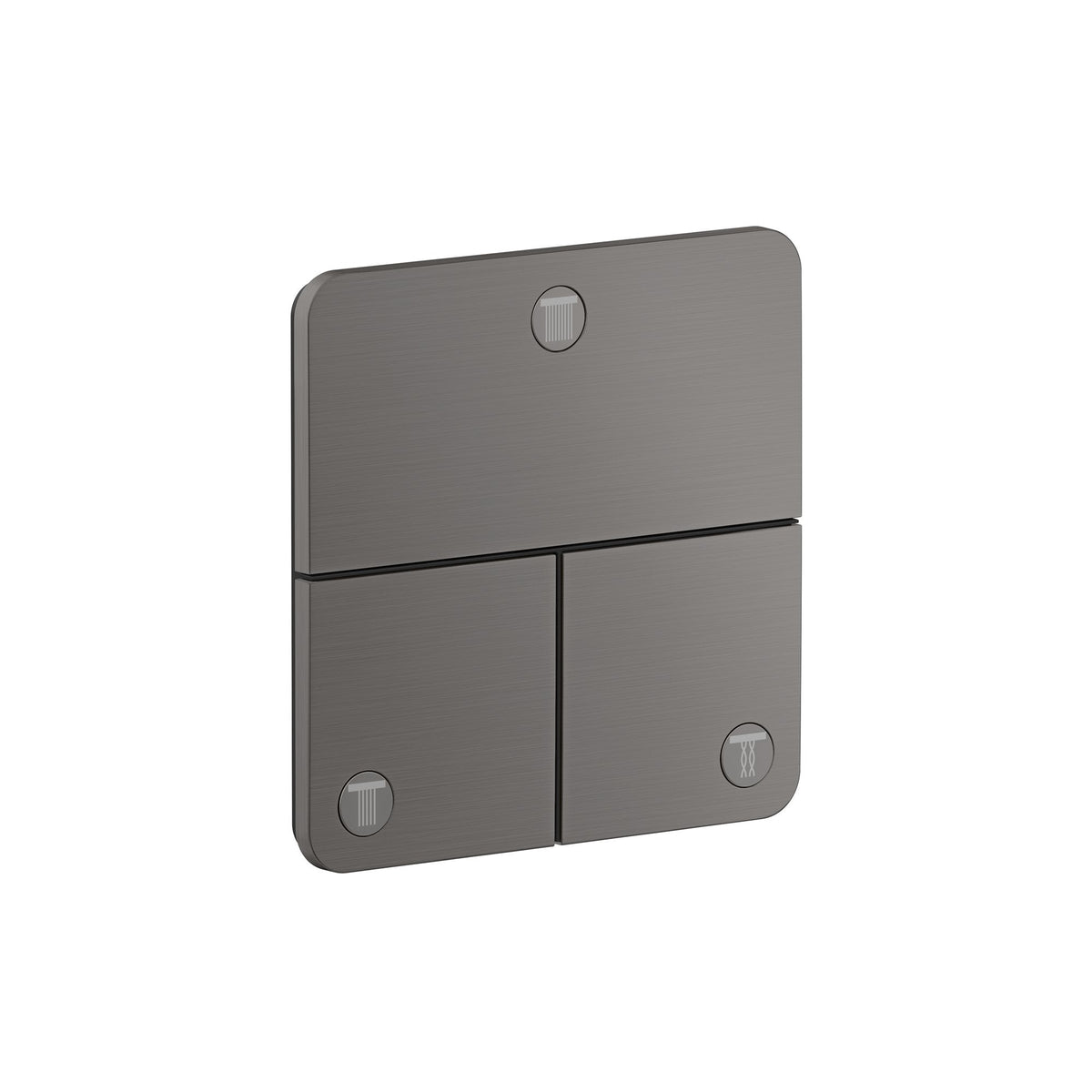 AXOR-ShowerSelect-ID-Valve-for-concealed-installation-softsquare-for-3-functions-Brushed-Black-Chrome-36781340