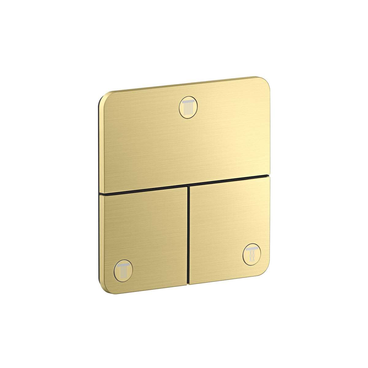 AXOR-ShowerSelect-ID-Valve-for-concealed-installation-softsquare-for-3-functions-Brushed-Brass-36781950