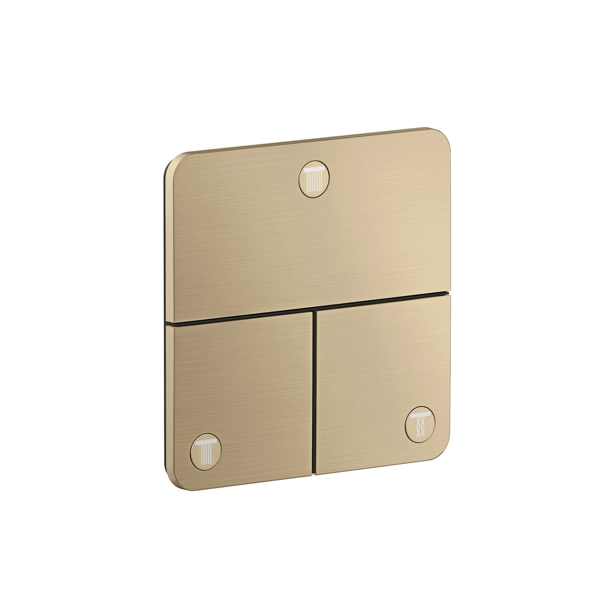 AXOR-ShowerSelect-ID-Valve-for-concealed-installation-softsquare-for-3-functions-Brushed-Bronze-36781140