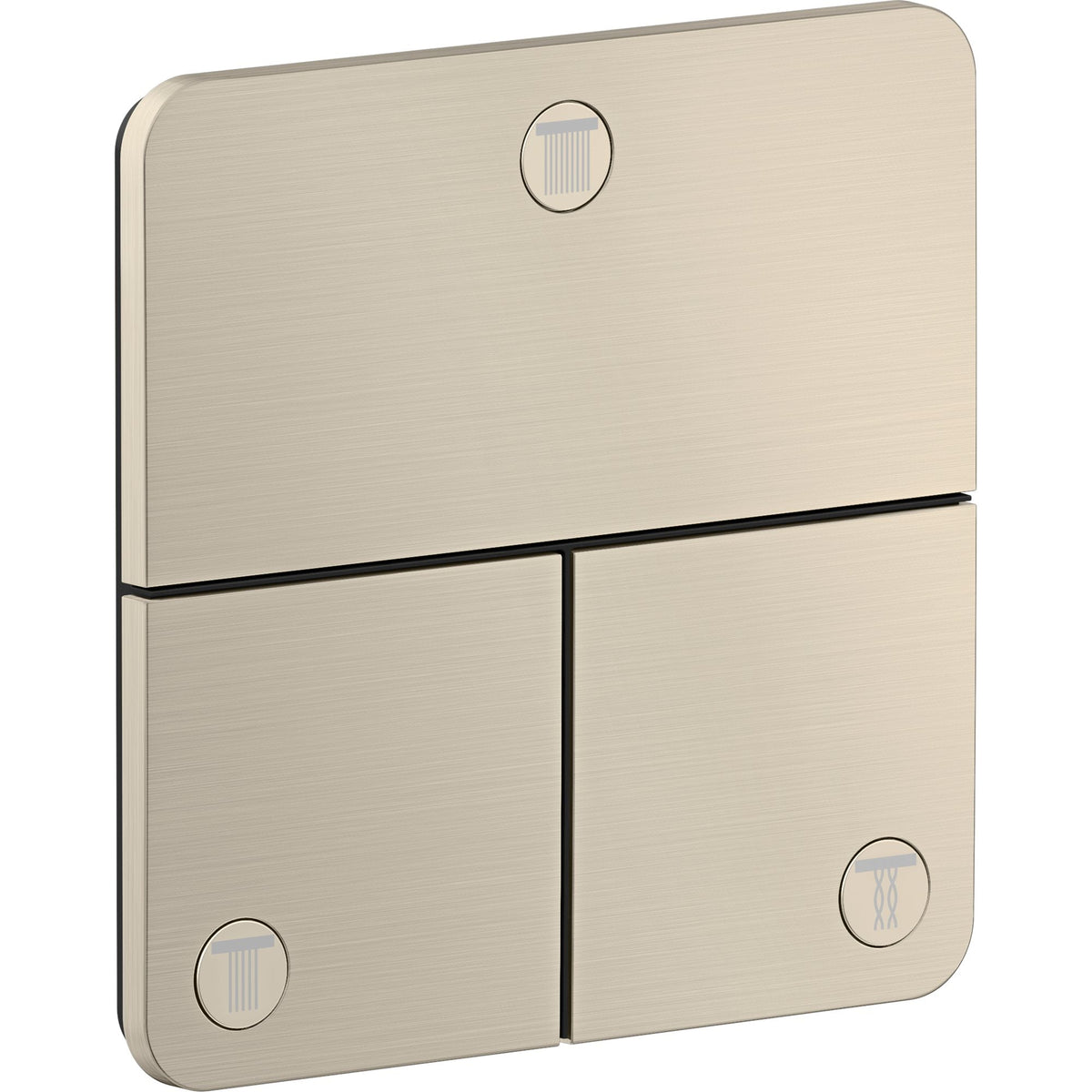 AXOR-ShowerSelect-ID-Valve-for-concealed-installation-softsquare-for-3-functions-Brushed-Nickel-36781820