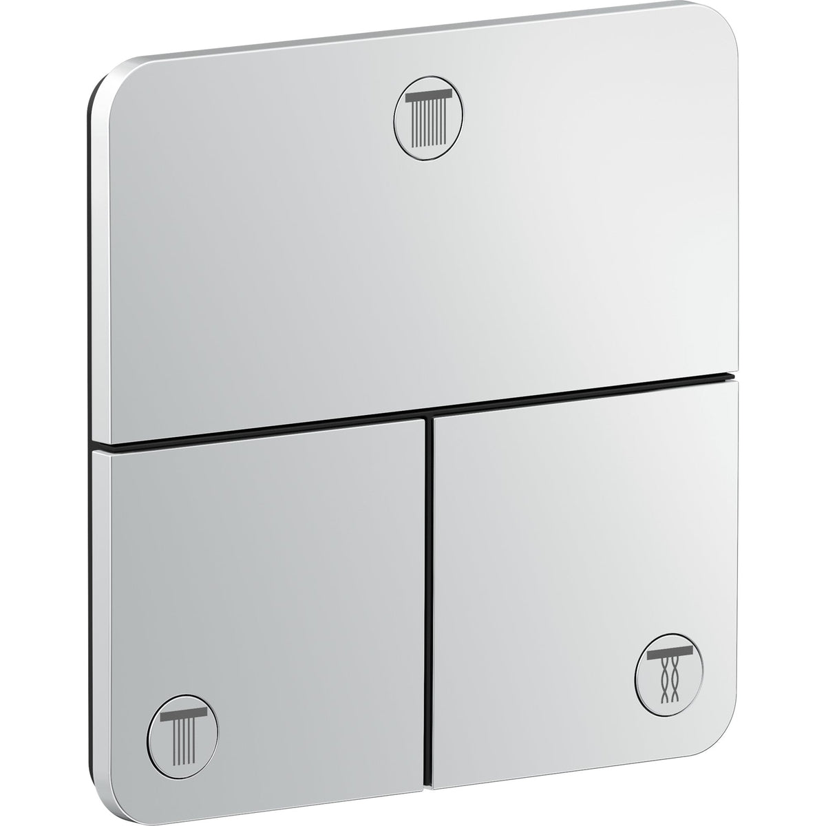 AXOR-ShowerSelect-ID-Valve-for-concealed-installation-softsquare-for-3-functions-Chrome-36781000
