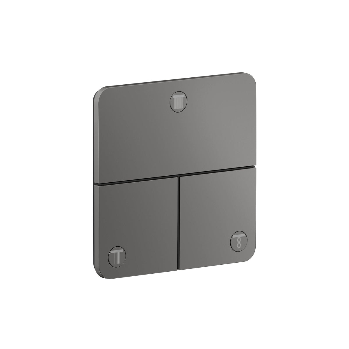 AXOR-ShowerSelect-ID-Valve-for-concealed-installation-softsquare-for-3-functions-Polished-Black-Chrome-36781330