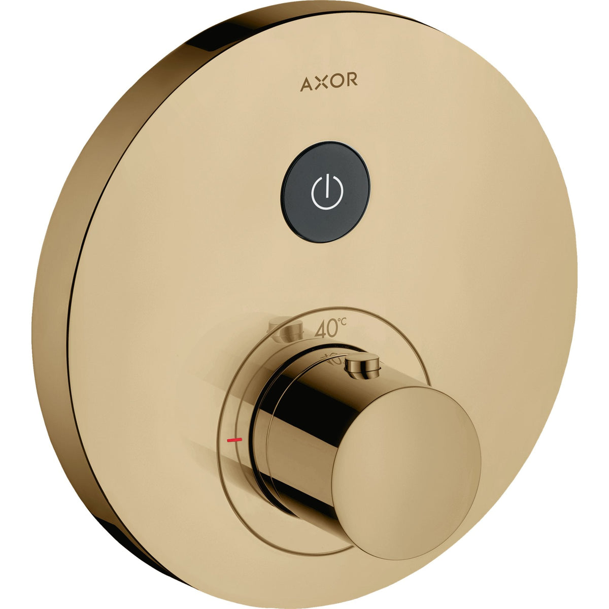 AXOR-ShowerSelect-Thermostat-for-concealed-installation-round-for-1-function-Polished-Bronze-36722130