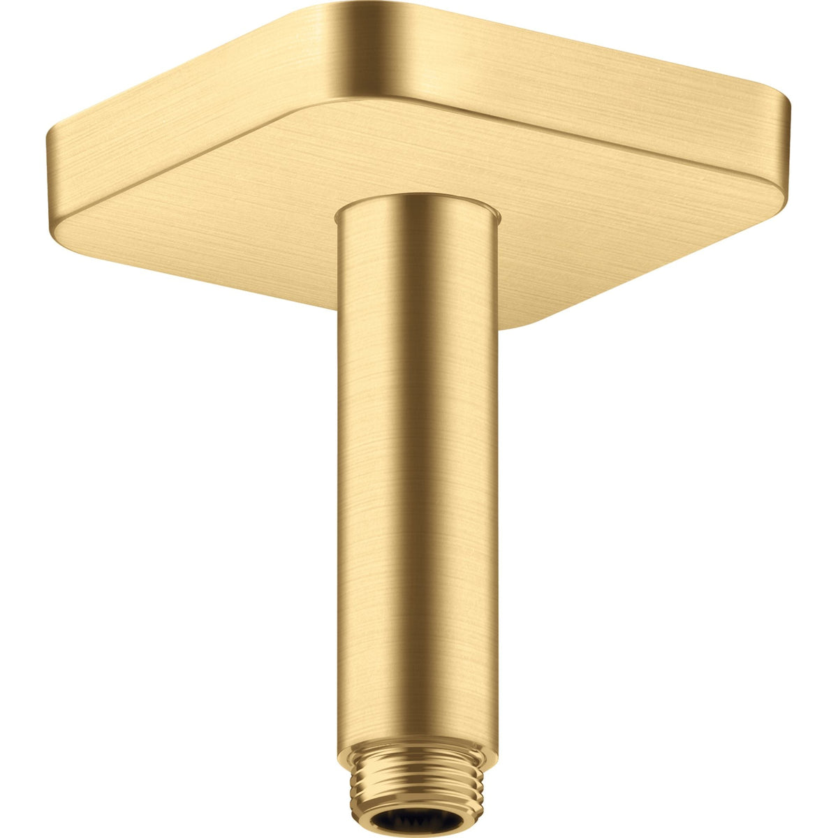 AXOR-ShowerSolutions-Ceiling-connector-100-mm-softsquare-Brushed-Gold-Optic-26965250