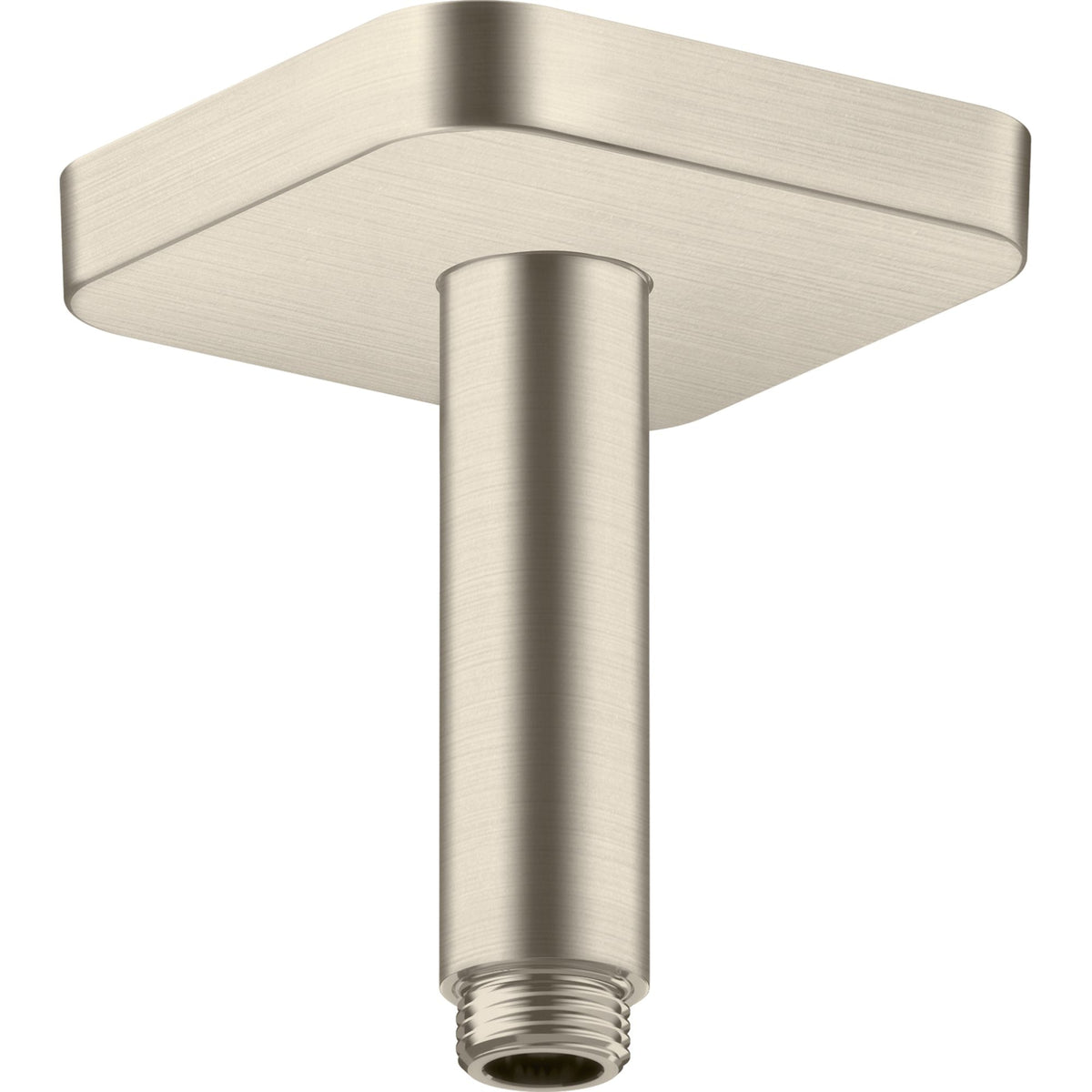 AXOR-ShowerSolutions-Ceiling-connector-100-mm-softsquare-Brushed-Nickel-26965820