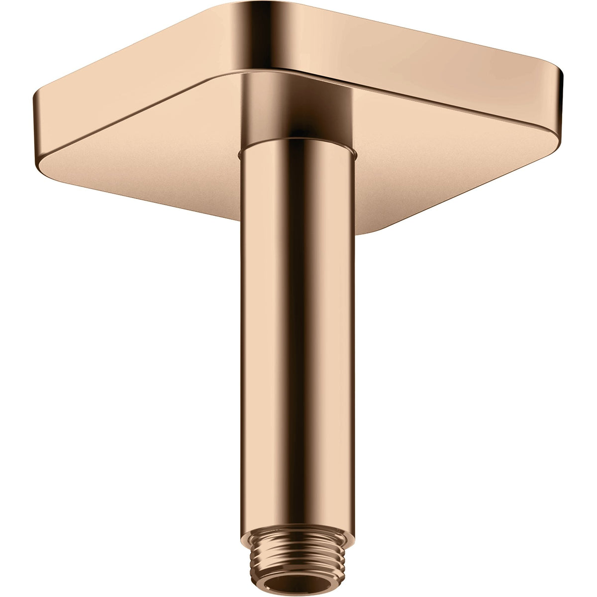 AXOR-ShowerSolutions-Ceiling-connector-100-mm-softsquare-Polished-Red-Gold-26965300