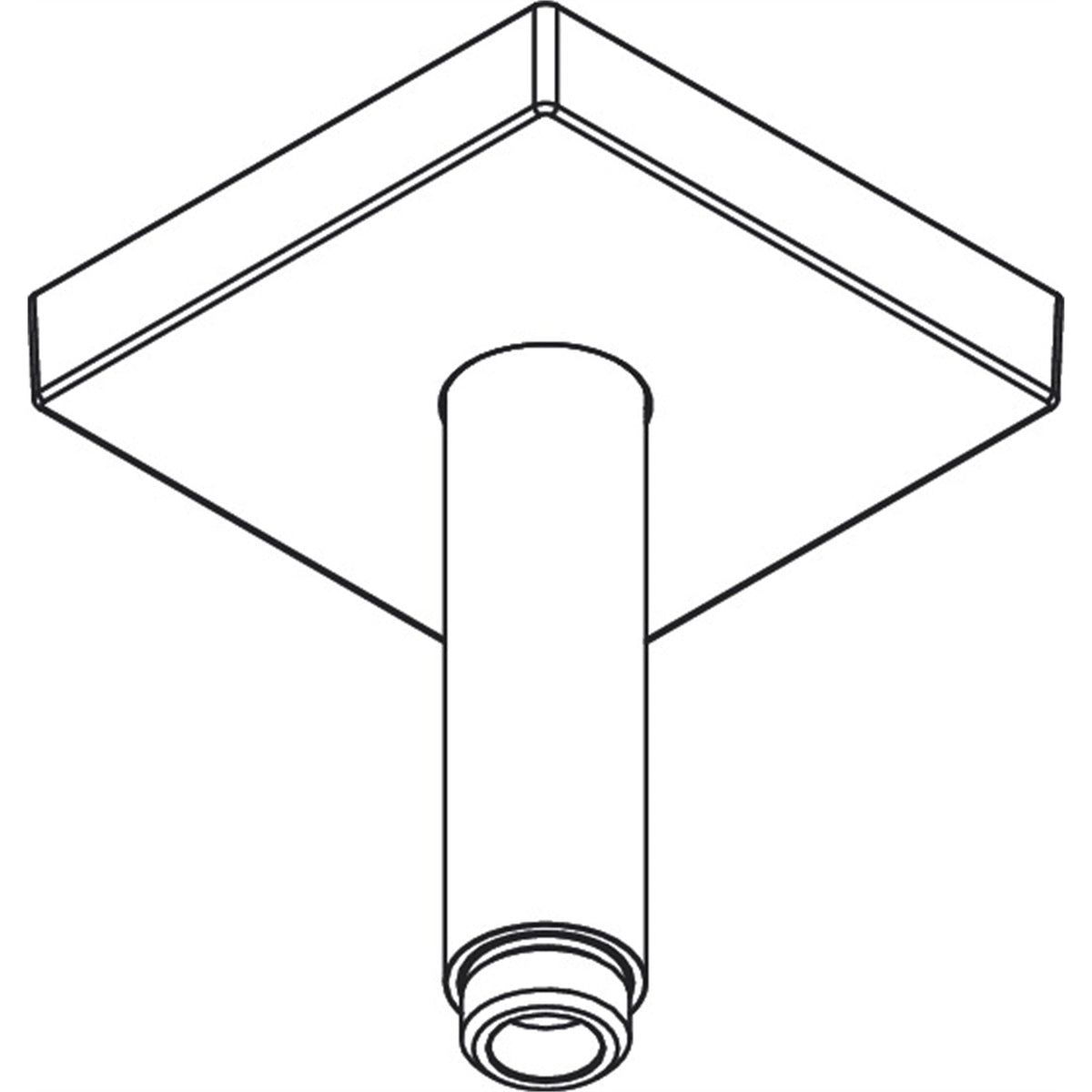 AXOR-ShowerSolutions-Ceiling-connector-100-mm-square-26437-technical-02