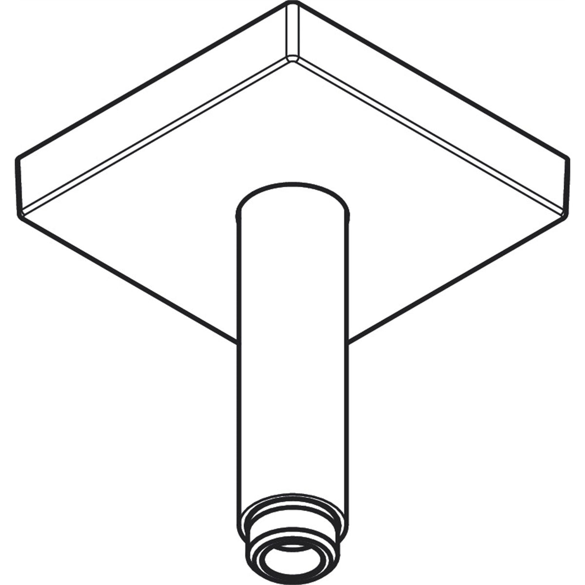 AXOR-ShowerSolutions-Ceiling-connector-100-mm-square-26437-technical-03