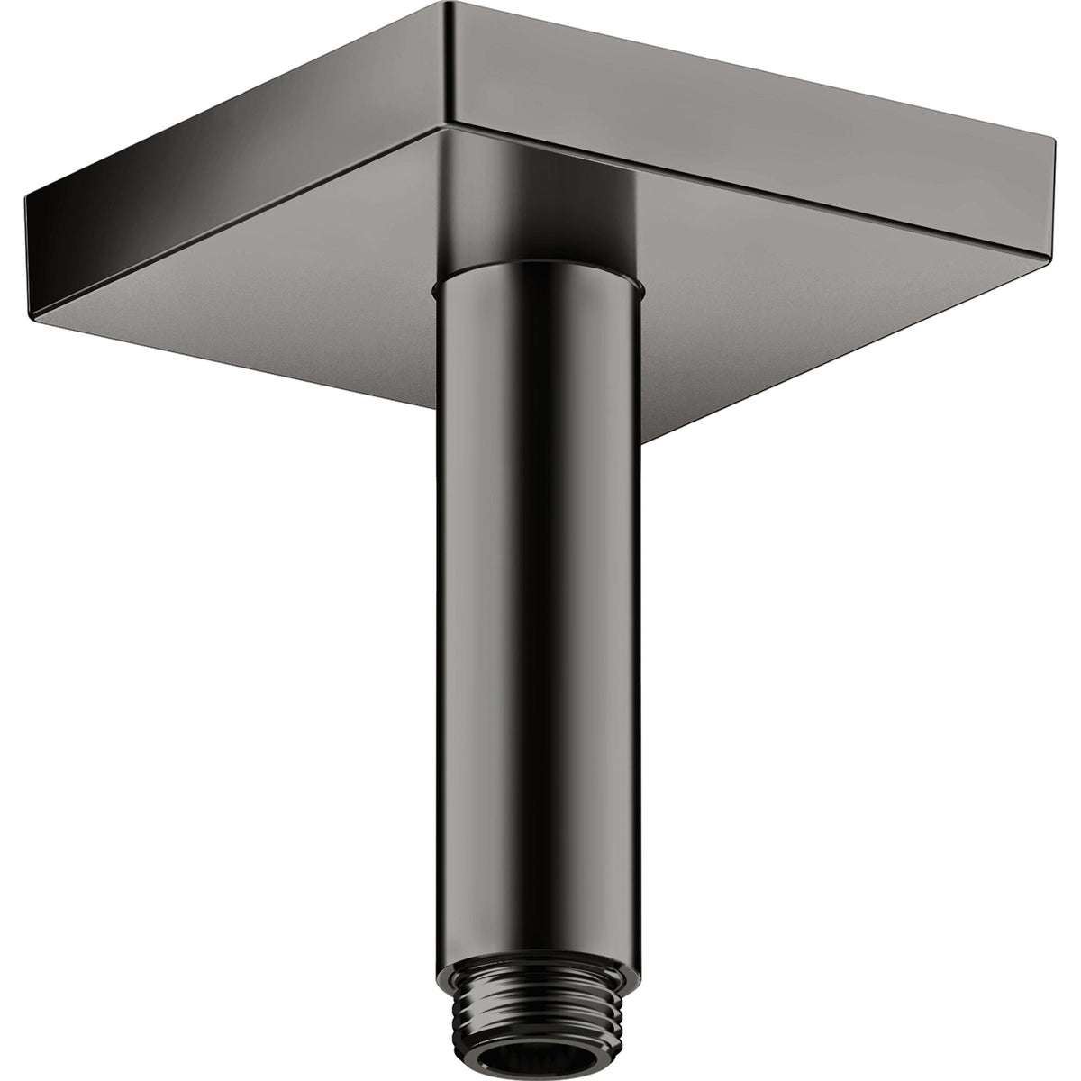 AXOR-ShowerSolutions-Ceiling-connector-100-mm-square-Polished-Black-Chrome-26437330