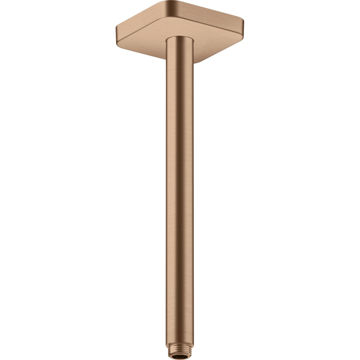 AXOR-ShowerSolutions-Ceiling-connector-300-mm-softsquare-Brushed-Red-Gold-26966310
