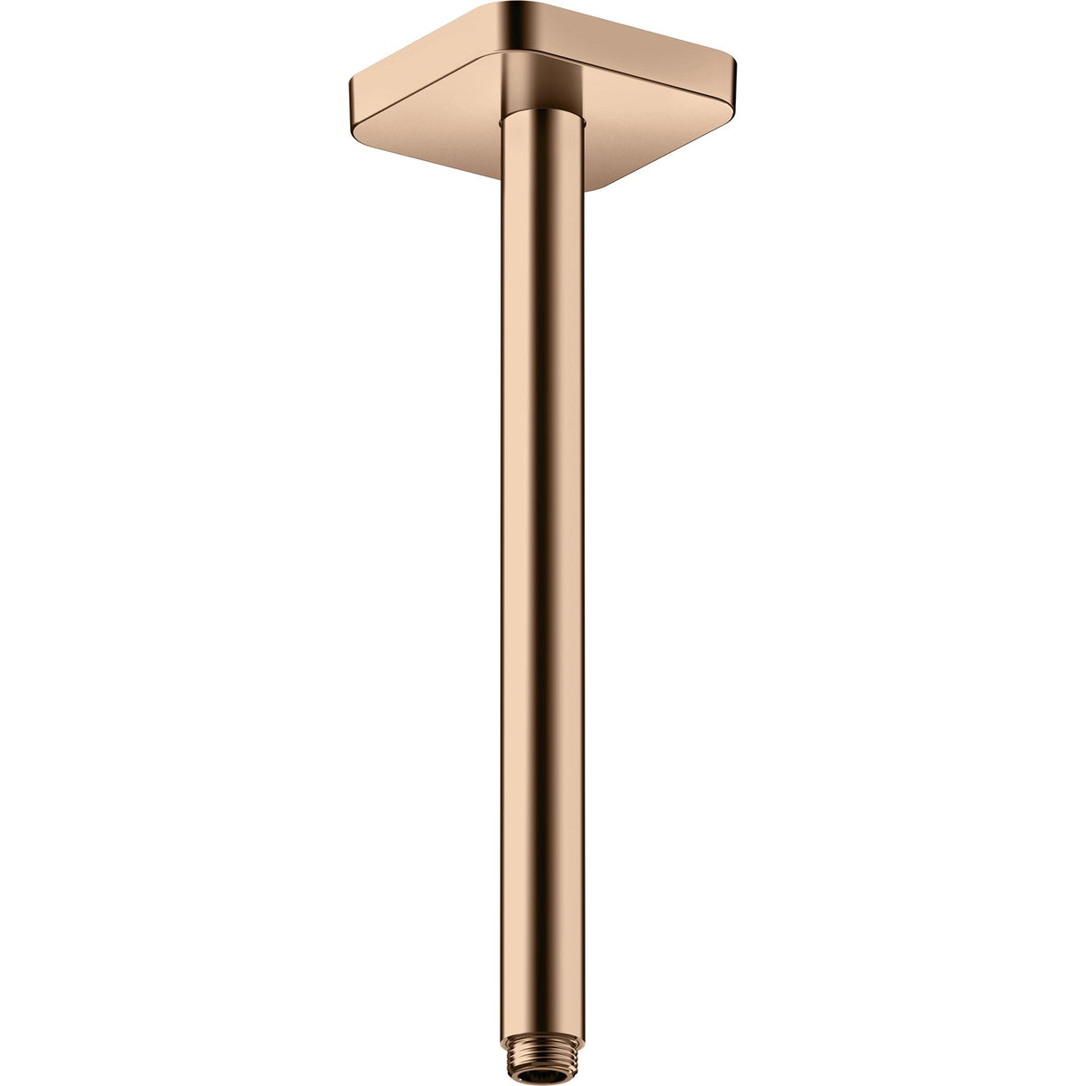 AXOR-ShowerSolutions-Ceiling-connector-300-mm-softsquare-Polished-Red-Gold-26966300