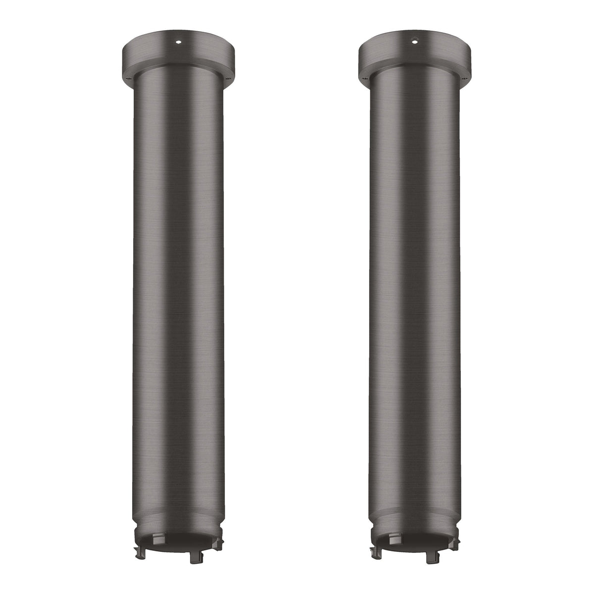 AXOR ShowerSolutions Extension set 230 mm for ceiling connector ShowerHeaven 1200 300 4jet Brushed Black Chrome 13603340