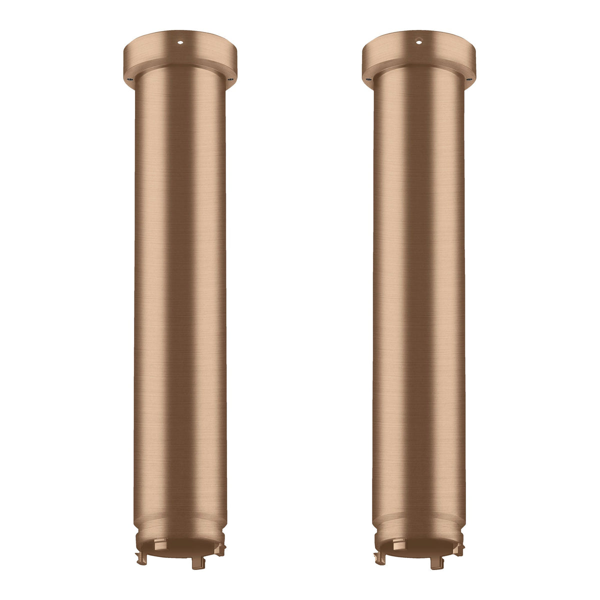 AXOR ShowerSolutions Extension set 230 mm for ceiling connector ShowerHeaven 1200 300 4jet Brushed Red Gold 13603310