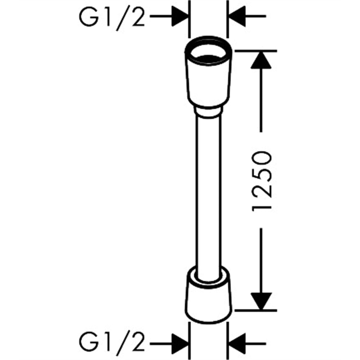 AXOR-ShowerSolutions-Metal-effect-shower-hose-1-25-m-with-conical-nuts-28622-technical-02