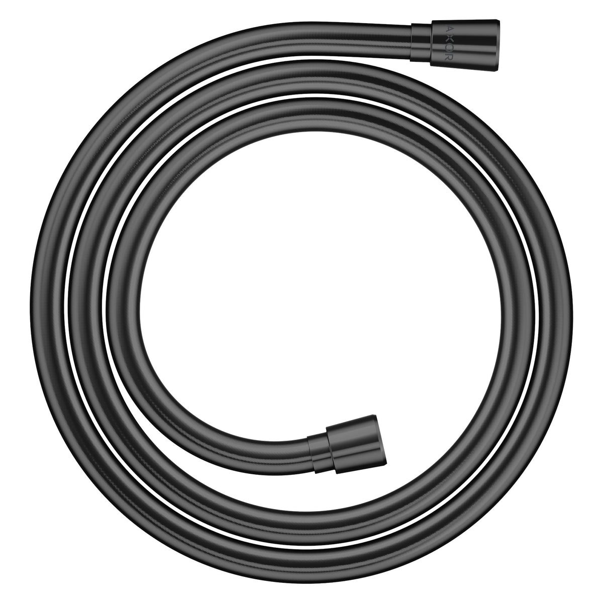 AXOR-ShowerSolutions-Metal-effect-shower-hose-1-60-m-with-conical-nuts-Polished-Black-Chrome-28626330