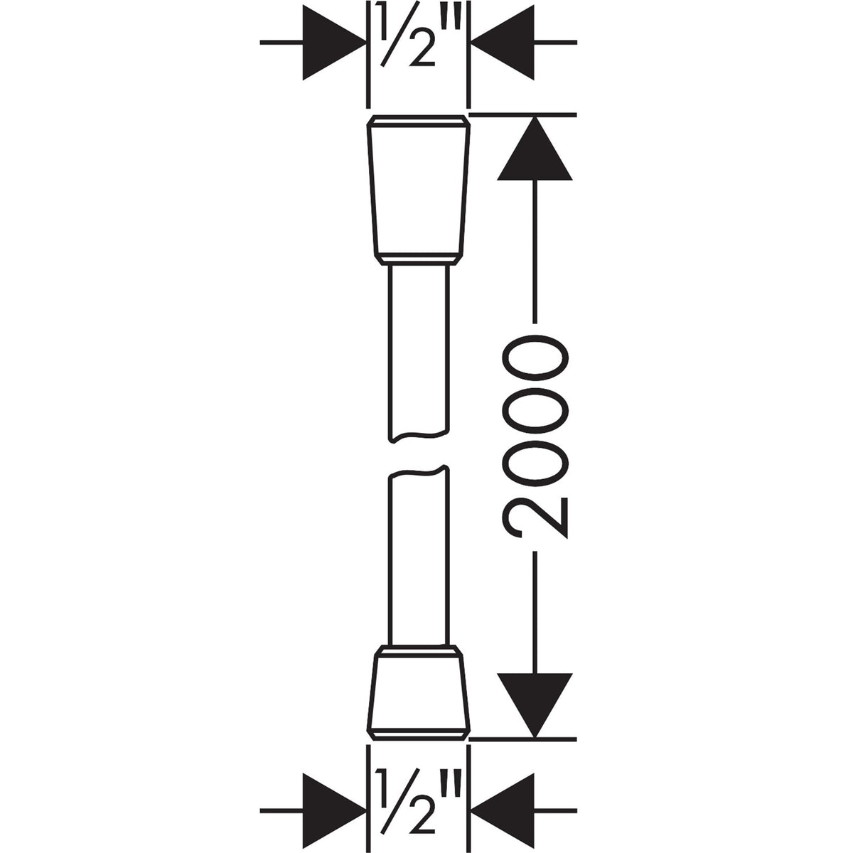AXOR-ShowerSolutions-Metal-effect-shower-hose-2-00-m-with-conical-nuts-28624-technical-01