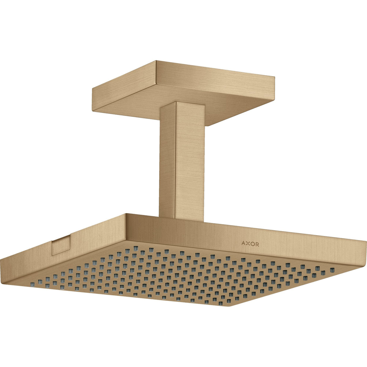 AXOR-ShowerSolutions-Overhead-shower-240-240-1jet-with-ceiling-connection-Brushed-Bronze-10929140