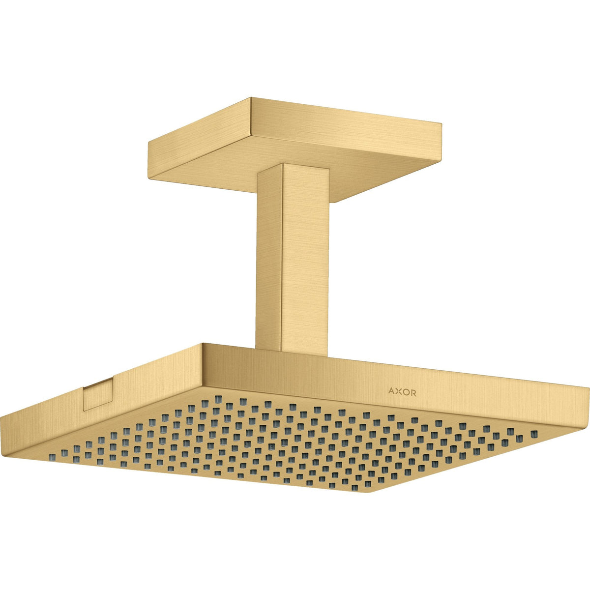 AXOR-ShowerSolutions-Overhead-shower-240-240-1jet-with-ceiling-connection-Brushed-Gold-Optic-10929250
