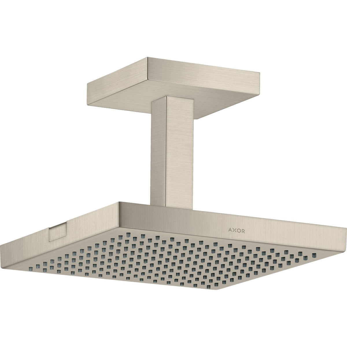 AXOR-ShowerSolutions-Overhead-shower-240-240-1jet-with-ceiling-connection-Brushed-Nickel-10929820